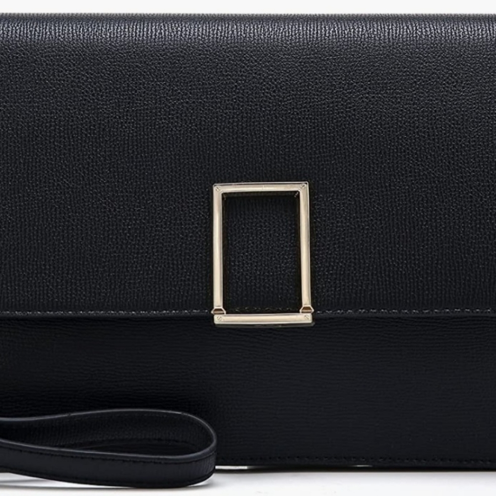 Scarleton large chic envelope clutch-Black